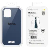 Case Hoco Magnetic Series Liquid Silicone with MagSafe for Apple iPhone 15 Plus Blue