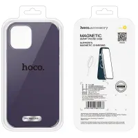 Case Hoco Pure Series Silicone Magnetic for Apple iPhone 15 Plus Purple