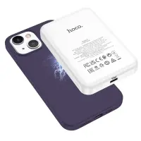 Case Hoco Pure Series Silicone Magnetic for Apple iPhone 15 Plus Purple