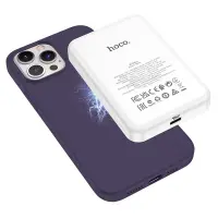 Case Hoco Magnetic Series Liquid Silicone with MagSafe for Apple iPhone 15 Pro Purple