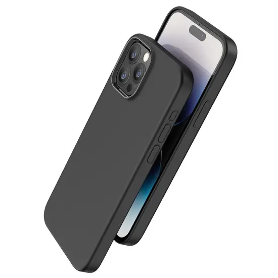 Case Hoco Pure Series Silicone Magnetic for Apple iPhone 15 Pro Max Black