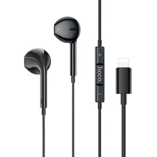 Hands Free Hoco M111 Primero Series Earphones Stereo Lightning Black 1.2m