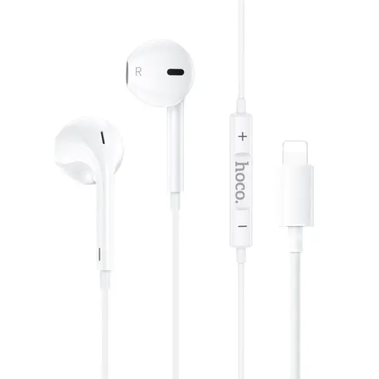 Hands Free Hoco M111 Primero Series Earphones Stereo Lightning White 1.2m