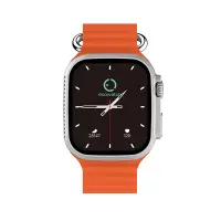 Smartwatch Ecowatch 2 1.95” 230mAh IP67 Silver with Orange Silicon Band with Call Function