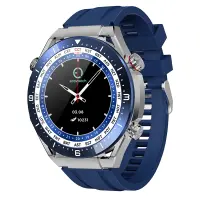 Smartwatch Maxcom Ecowatch 1 1.52” 400mAh IP67 Blue with Silicon PU Leather and Metal Band