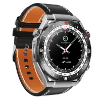 Smartwatch Maxcom Ecowatch 1 1.52” 400mAh IP67 Black with Silicon PU Leather and Metal Band