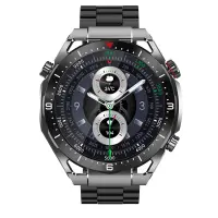 Smartwatch Maxcom Ecowatch 1 1.52” 400mAh IP67 Black with Silicon PU Leather and Metal Band