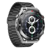 Smartwatch Maxcom Ecowatch 1 1.52” 400mAh IP67 Black with Silicon PU Leather and Metal Band