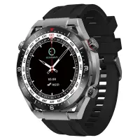 Smartwatch Maxcom Ecowatch 1 1.52” 400mAh IP67 Black with Silicon PU Leather and Metal Band