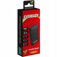 Power Bank Energizer Eveready Slim 20000mAh 2A with 2xUSB 2.0 and LED Battery Display Black