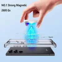 Case TPU Ancus Magnetic Ring για Samsung SM-S928B Galaxy S24 Ultra Transparent