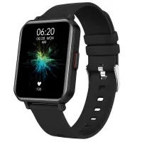 Smartwatch Maxcom FW56 Carbon Pro IP68 260mAh with 1.85” HD IPS and Call Function Black Silicon Band