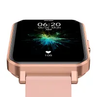 Smartwatch Maxcom FW56 Carbon Pro IP68 260mAh with 1.85” HD IPS and Call Function Pink Gold Silicon Band