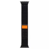 Watchband Noozy 42/44/45/49mm for Apple Watch 1/2/3/4/5/6/7/8/9/se/ultra 1/ultra 2 Black Nylon Band