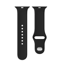 Watchband Noozy 42/44/45/49mm for Apple Watch 1/2/3/4/5/6/7/8/9/se/ultra 1/ultra 2 Black Silicon Band