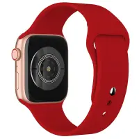 Watchband Noozy 42/44/45/49mm for Apple Watch 1/2/3/4/5/6/7/8/9/se/ultra 1/ultra 2 Red Silicon Band