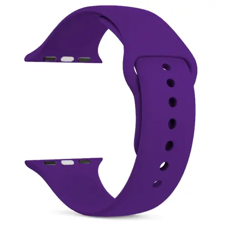 Watchband Noozy 42/44/45/49mm for Apple Watch 1/2/3/4/5/6/7/8/9/se/ultra 1/ultra 2 Purple Silicon Band