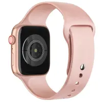 Watchband Noozy 42/44/45/49mm for Apple Watch 1/2/3/4/5/6/7/8/9/se/ultra 1/ultra 2 Pink Silicon Band