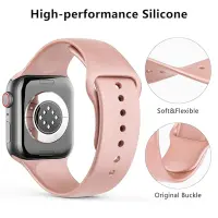 Watchband Noozy 42/44/45/49mm for Apple Watch 1/2/3/4/5/6/7/8/9/se/ultra 1/ultra 2 Pink Silicon Band