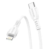 Data Cable Borofone BX51 Triumph USB-C to Lightning 12W 2.4A 1m White