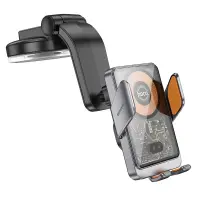 Car Mount Hoco HW8 Transparent for Dashboard for Devices 15W 4.5"-7" and Automatic Clamping Grey