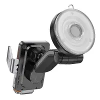 Car Mount Hoco HW8 Transparent for Dashboard for Devices 15W 4.5"-7" and Automatic Clamping Grey