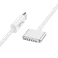 Magnetic Charging Cable Hoco X103 USB-C to Mag3 140W with Braided Cable 2m White