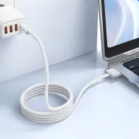 Magnetic Charging Cable Hoco X103 USB-C to Mag3 140W with Braided Cable 2m White