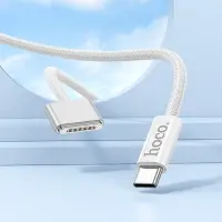 Magnetic Charging Cable Hoco X103 USB-C to Mag3 140W with Braided Cable 2m White