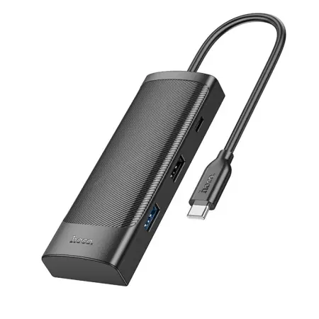 Hoco HB43 Easy Safe 7-in-1 USB-C to USB 3.0 5Gbps USB 2.0 USB-C PD100W USB-C Micro SD TF Card and HDMI 4K 30Hz