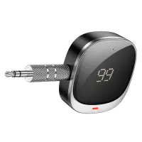 Bluetooth FM Transmitter Hoco E80 Travel USB-C AUX 3.5mm v5.3 250mAh 12h Play Tme with Bult-in Microphone and LED Display