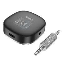 Bluetooth FM Transmitter Hoco E80 Travel USB-C AUX 3.5mm v5.3 250mAh 12h Play Tme with Bult-in Microphone and LED Display