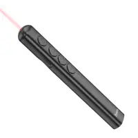 Laser Pointer Hoco GM200 Smart PPT Page Turning Pen with Magnetic USB Absortion and Red Light 100m Distance Cover Black