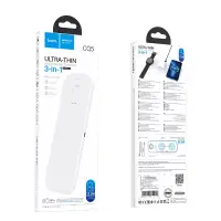 Wireless Charger Pad CQ5 Step 3-in-1 22.5W 3A with Ability for Charging Three QI Compliant Devices Slim White