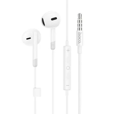 Hands Free Hoco M109 Pure Joy Earphones Hi-Fi Stereo 3.5mm White 1.2m