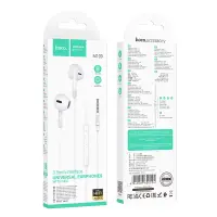 Hands Free Hoco M109 Pure Joy Earphones Hi-Fi Stereo 3.5mm White 1.2m