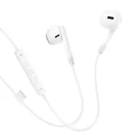 Hands Free Hoco M109 Pure Joy Earphones Hi-Fi Stereo 3.5mm White 1.2m