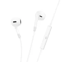 Hands Free Hoco M109 Pure Joy Earphones Hi-Fi Stereo 3.5mm White 1.2m