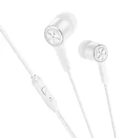 Hands Free Hoco M104 Gamble Universal Earphones Hi-Fi Stereo 3.5mm White 1.2m