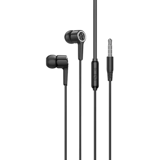 Hands Free Hoco M104 Gamble Universal Earphones Hi-Fi Stereo 3.5mm Black 1.2m