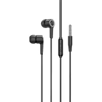 Hands Free Hoco M104 Gamble Universal Earphones Hi-Fi Stereo 3.5mm Black 1.2m