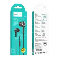 Hands Free Hoco M104 Gamble Universal Earphones Hi-Fi Stereo 3.5mm Black 1.2m