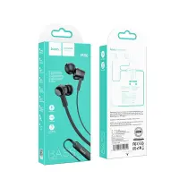 Hands Free Hoco M86 Oceanic Universal Earphones Deep Bass Stereo 3.5mm Black 1.2m