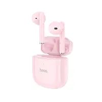 Wireless Hands Free Hoco EW19 V.5.3 with Leader-Follower Switch Compatible with Siri/Google Assistant Pink