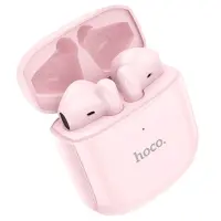 Wireless Hands Free Hoco EW19 V.5.3 with Leader-Follower Switch Compatible with Siri/Google Assistant Pink