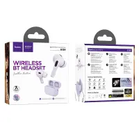 Wireless Hands Free Hoco EQ9 Duke TWS V5.3 320mAh 7h Talk Time with LED display and Siri Compatible Purple