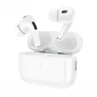 Wireless Hands Free Hoco EW63 V5.3 300mAh with 7h Talk Time and Active Noise Cancellation Siri Compatible White