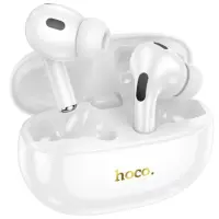 Wireless Hands Free Hoco EW60 Plus Norman TWS V5.3 300mAh with 4h Talk Time and Active Noise Cancellation Master/Slave Switching White