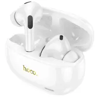 Wireless Hands Free Hoco EW60 Plus Norman TWS V5.3 300mAh with 4h Talk Time and Active Noise Cancellation Master/Slave Switching White