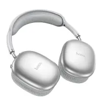 Wireless Stereo Headphone Hoco W35 Air Triumph V5.3 400mAh with Micro SD & AUX Ports and Control Buttons Silver